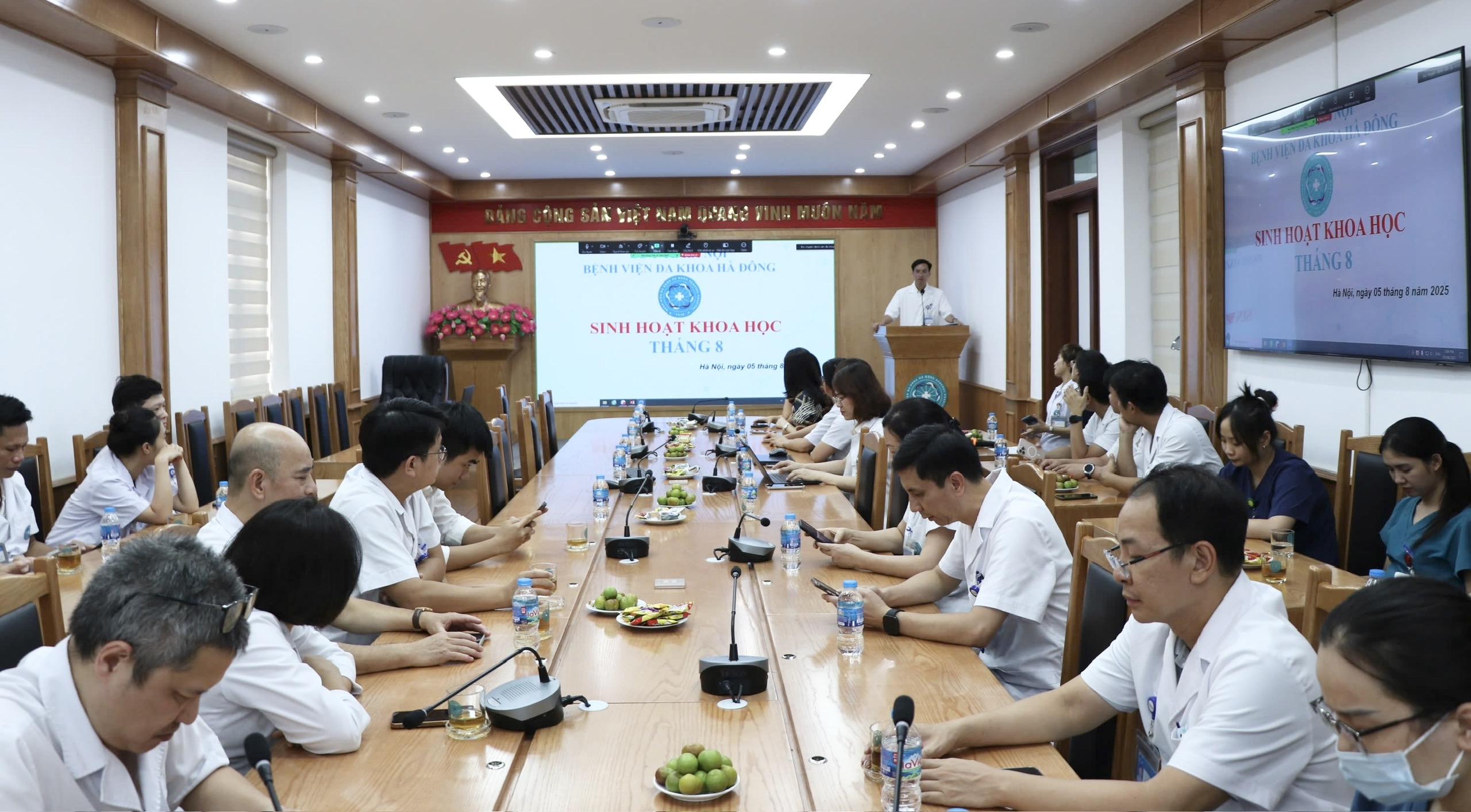 Sinh hoạt khoa học tháng 08 -  Bệnh viện Đa khoa Hà Đông