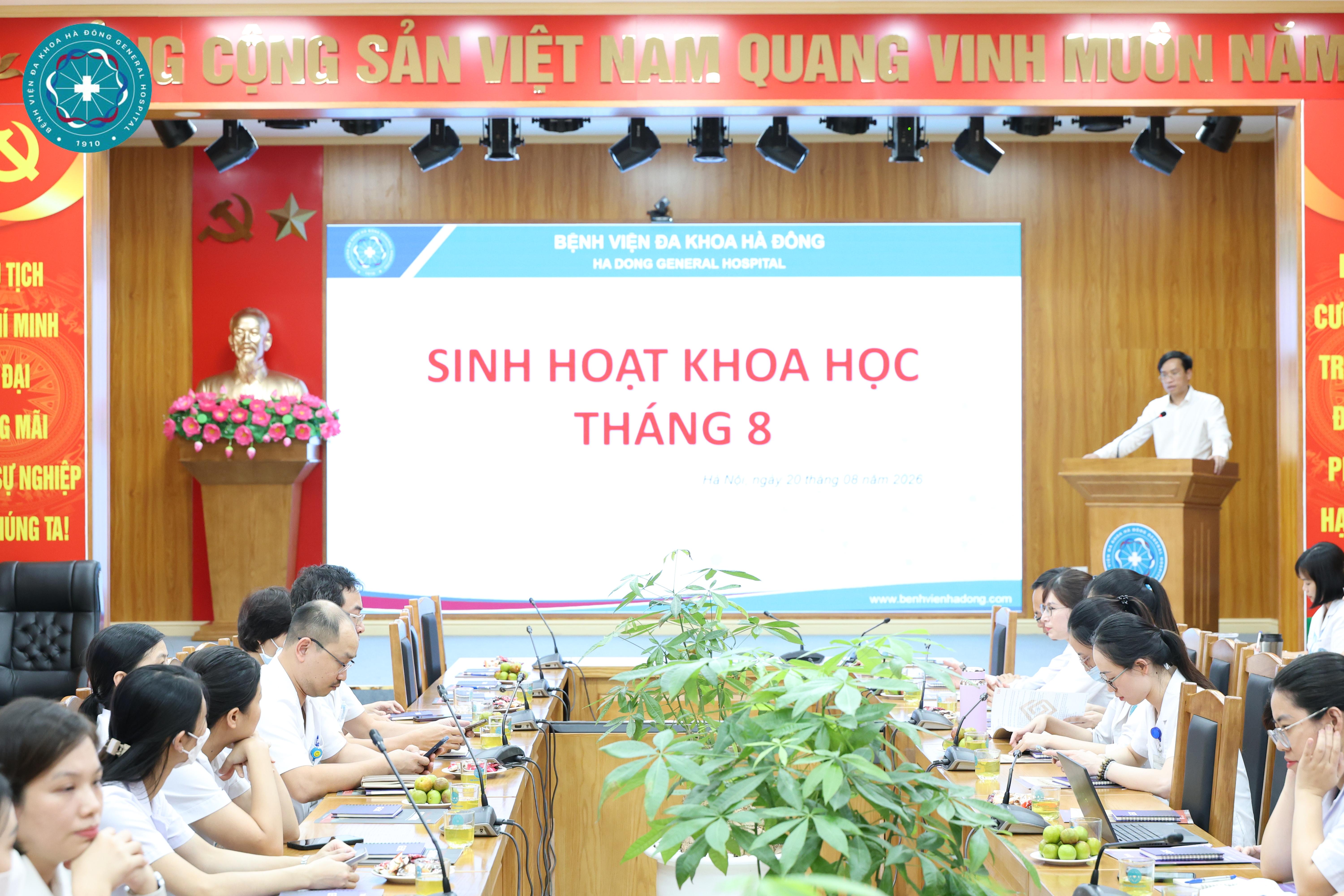Bệnh viện Đa Khoa Hà Đông tổ chức sinh hoạt khoa học tháng 8 năm 2026