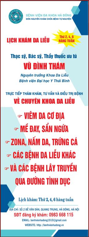  Dịch vụ khám Chuyên khoa DA LIỄU 