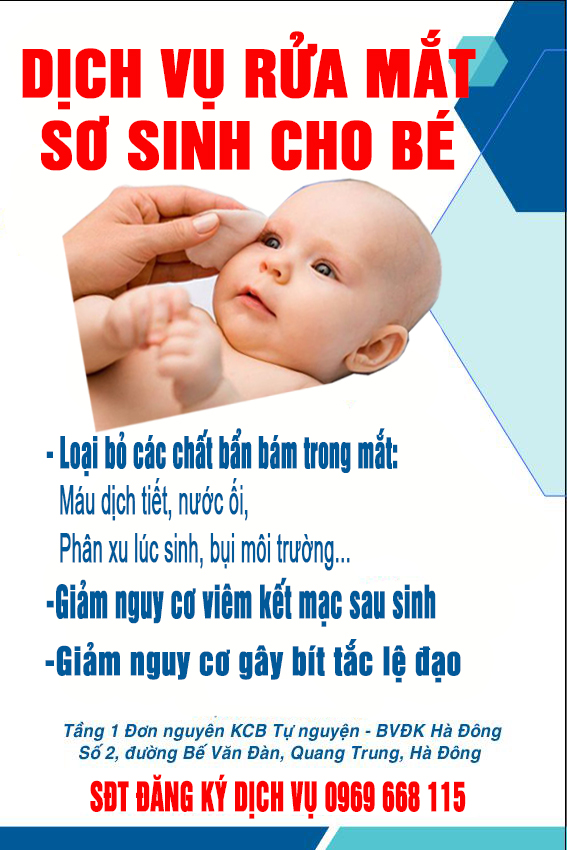  Rửa mắt sơ sinh cho bé đề phòng viêm kết mạc 