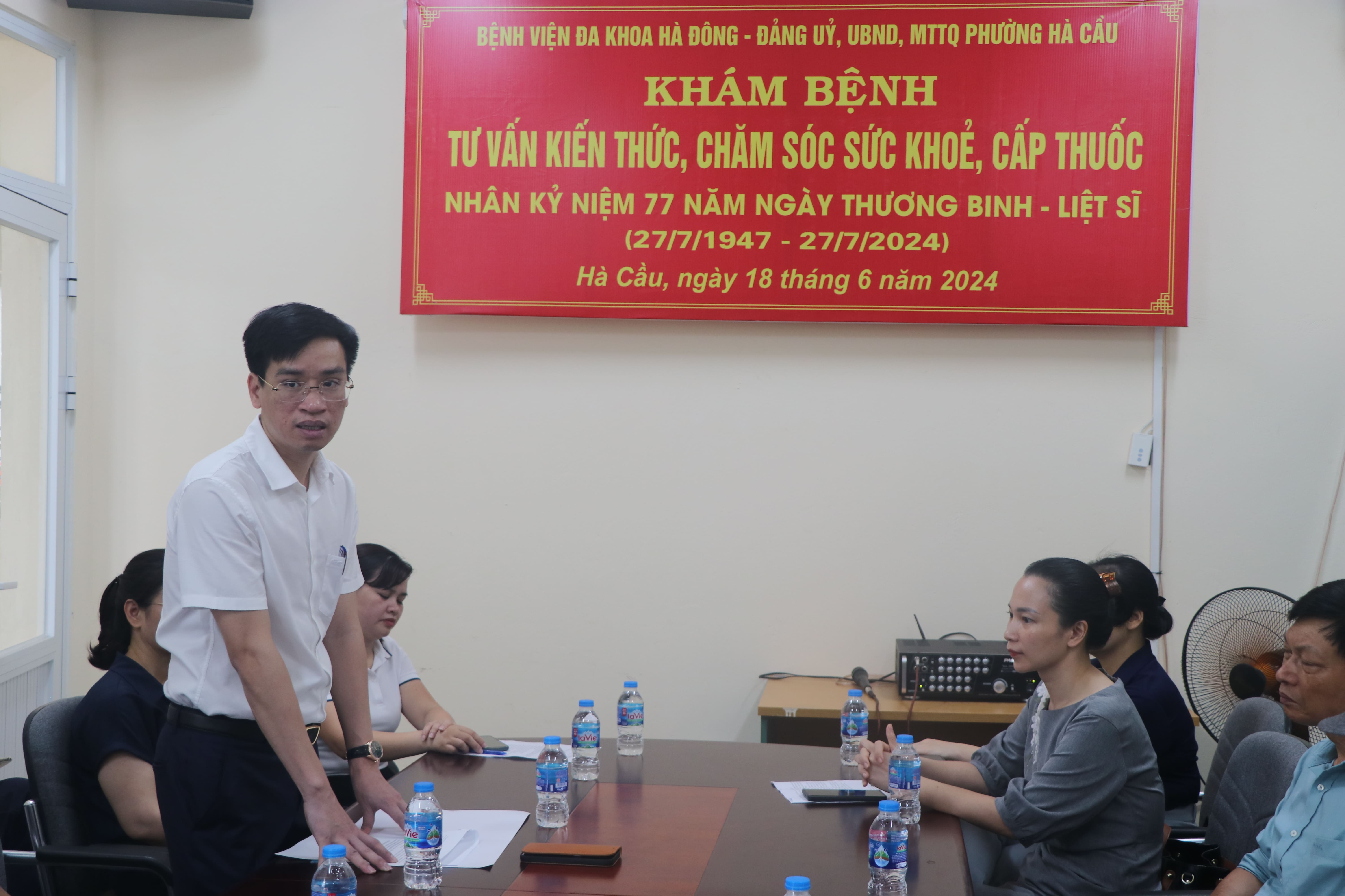  BVĐK Hà Đông khám - tư vấn giáo dục sức khỏe miễn phí cho đối tượng người có công tại phường Hà Cầu Hà Đông 