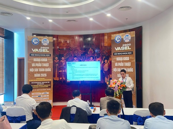 Hai báo cáo khoa học của Bệnh viện Đa Khoa Hà Đông được trình bày tại Hội nghị khoa học Ngoại khoa và Phẫu thuật nội soi toàn quốc 2026