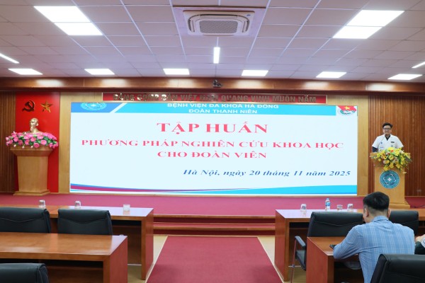 Tập huấn phương pháp nghiên cứu khoa học cho Đoàn viên Bệnh viện Đa khoa Hà Đông