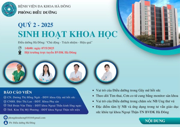 Đẩy mạnh đào tạo chuyên môn cho điều dưỡng, hộ sinh, kỹ thuật y tại BVĐK Hà Đông