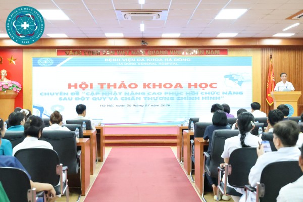 Bệnh viện Đa khoa Hà Đông tổ chức Hội thảo khoa học cập nhật phục hồi chức năng sau đột quỵ và chấn thương chỉnh hình