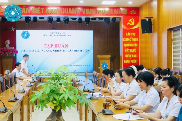 Bệnh viện Đa khoa Hà Đông triển khai Tập huấn điều tra cắt ngang nhiễm khuẩn bệnh viện năm 2026