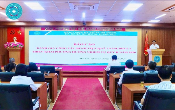 Hội nghị sơ kết công tác bệnh viện  3 tháng đầu năm và triển khai nhiệm vụ quý 2 năm 2026