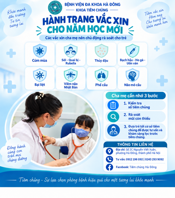 Tiêm chủng đầy đủ - Hành trang sức khỏe giúp trẻ vững vàng đến trường