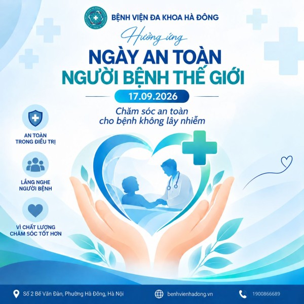 Bệnh viện Đa Khoa Hà Đông hưởng ứng ngày an toàn người bệnh thế giới 17/9/2026