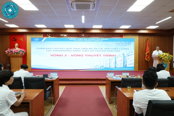 Bệnh viện Đa Khoa Hà Đông tổ chức thi Poster đề án cải tiến chất lượng năm 2026